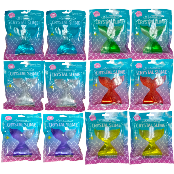 Mermaid Crystal Slime - 12 Pack