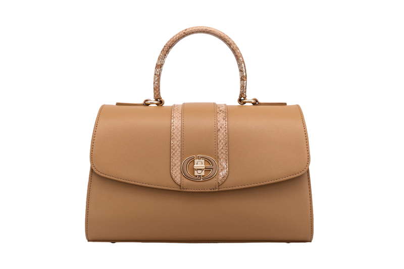 Chrisbella Classic Executive Beige Handbag