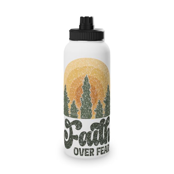 Faith over Fear 850ml Metal Water Bottle