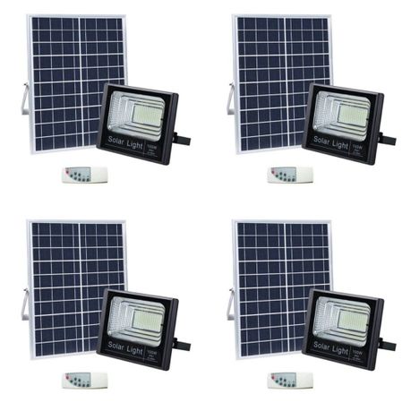 100W LED Solar Flood Light Pack of 4 Shop Today. Get it