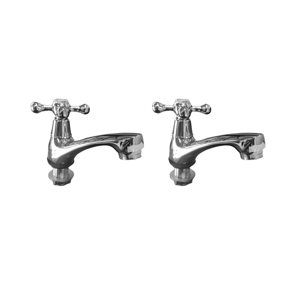 High End Basin Victorian Pillar Tap Set