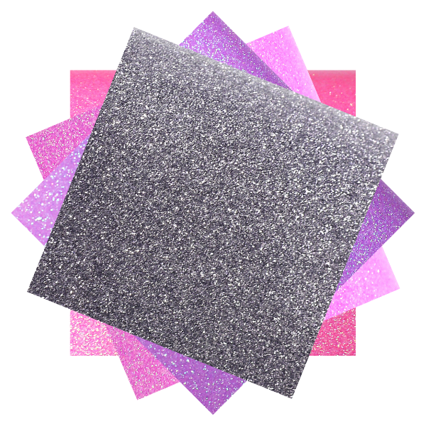 Krigie Heat Transfer Vinyl Sampler - Princess Glitter Dust (4 Sheets)