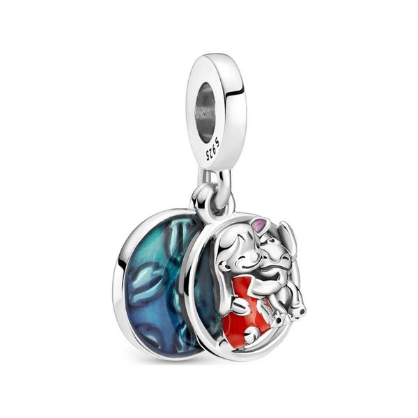 Family means no one gets left behind Dangle Charm - Lilo and Stitch