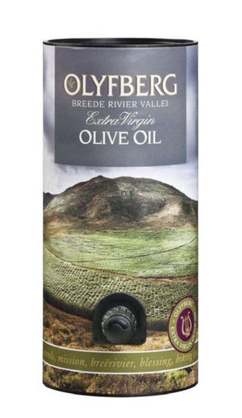 Olyfberg Extra Virgin Olive Oil Cylinder with Tap 1 Litre