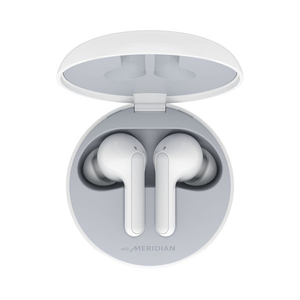 LG TONE Free FN4 Bluetooth Wireless Earbuds with Meridian Audio - White