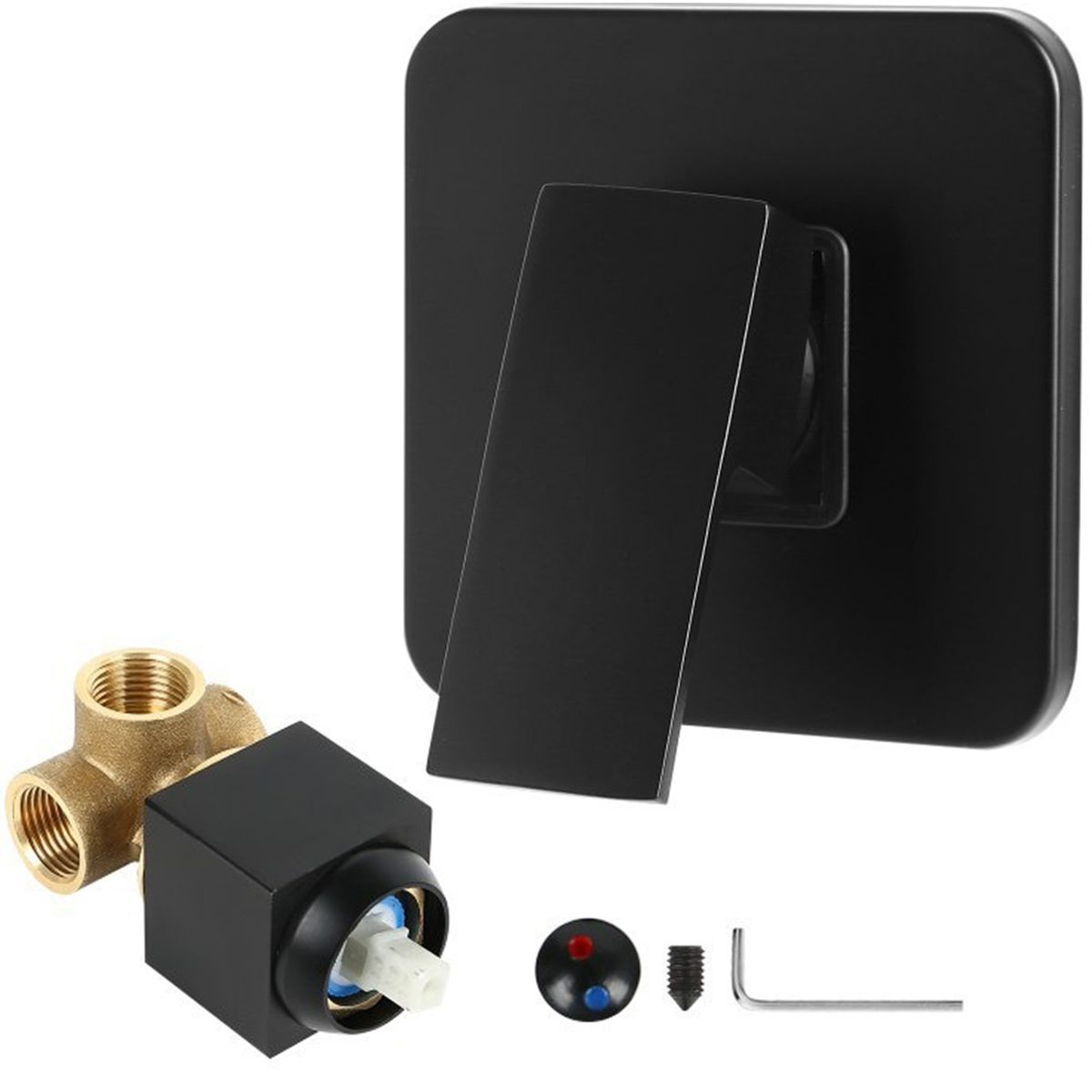 Shower Valve Bathroom Shower Control Valve Kit, Wall Mount Shower Handle