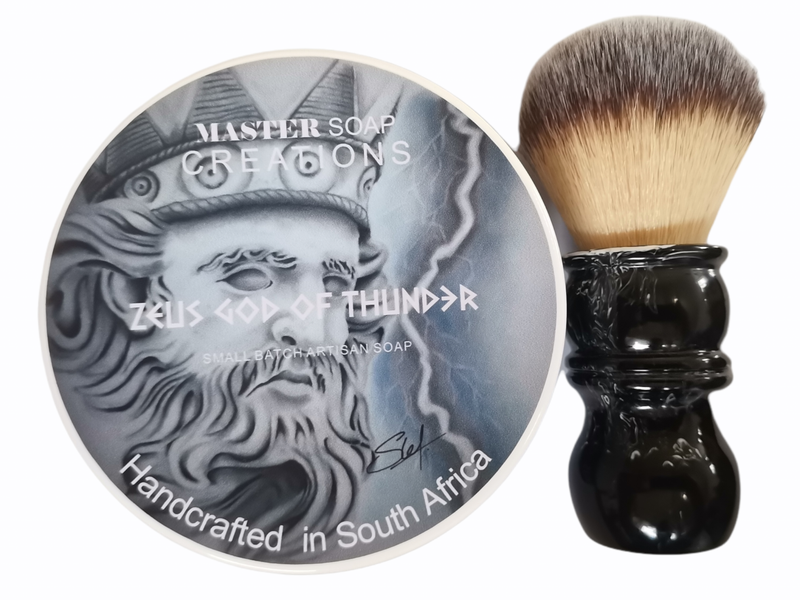 Shaving Soap &amp; Shaving Brush Combo Zeus God of Thunder