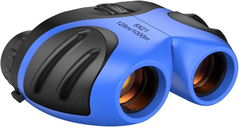 Kids Binoculars 8x21 Shockproof Toy for Outdoor Learning Fun