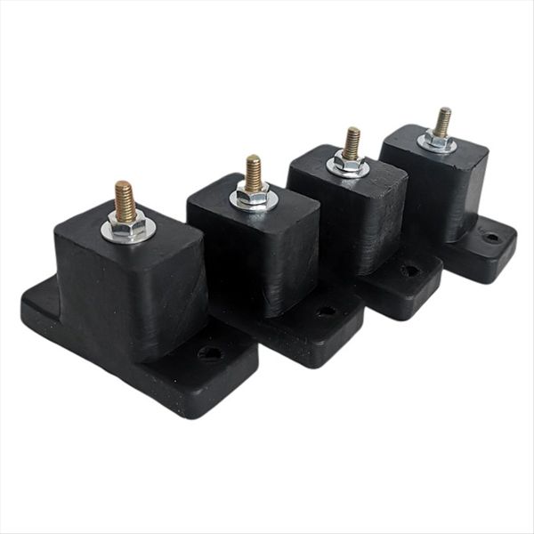 4 Pack Cushion Air Conditioner Rubber Shock Absorbing Black