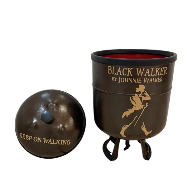 Black Walker Gas Cylinder Ice Bucket