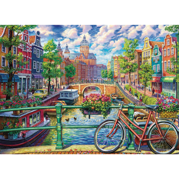 Diamond Painting - Amsterdam Canal - Round