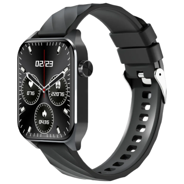 IP68 Water Resistant Smart Watch With Health &amp; Fitness Tracking - Black