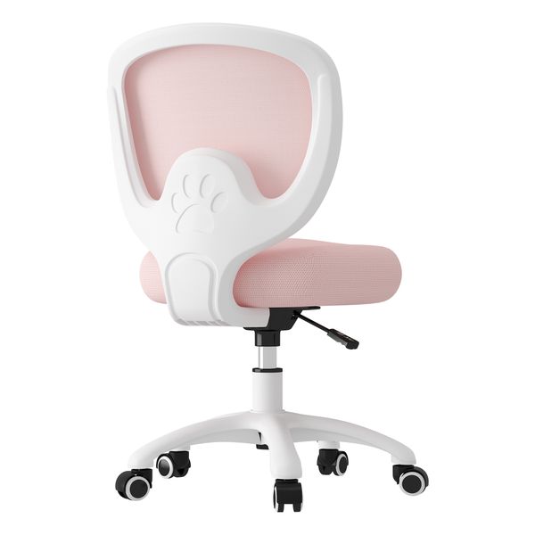 Vanity Chair With Back, Makeup Stool, Low-Back Computer Chair, Desk Chair