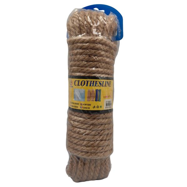 Hemp Rope Clothesline (12mm x 20m)