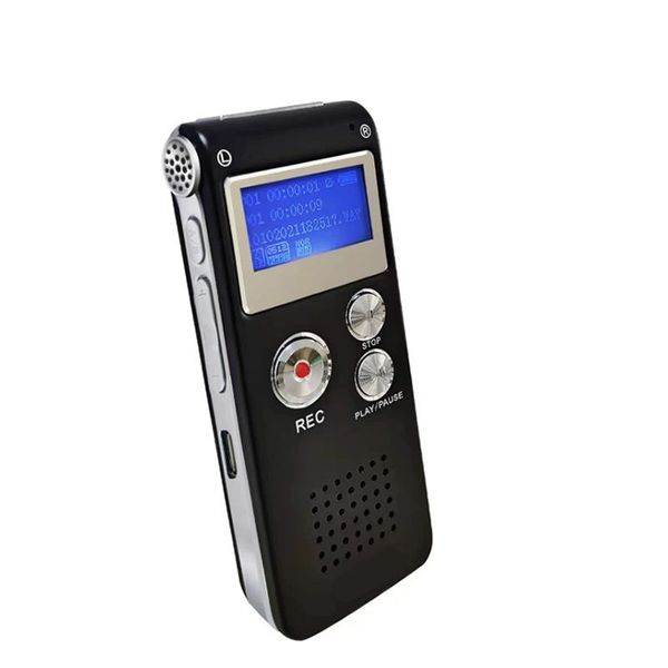 8GB Rechargeable Multifunctional Digital Voice Recorder BLACK