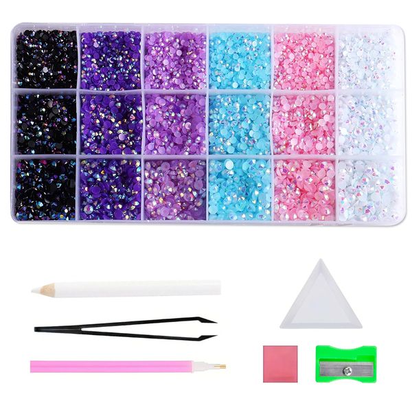 5mm Bedazzling Rhinestone Diamond DIY Bead Kit - 18 Grid - Black