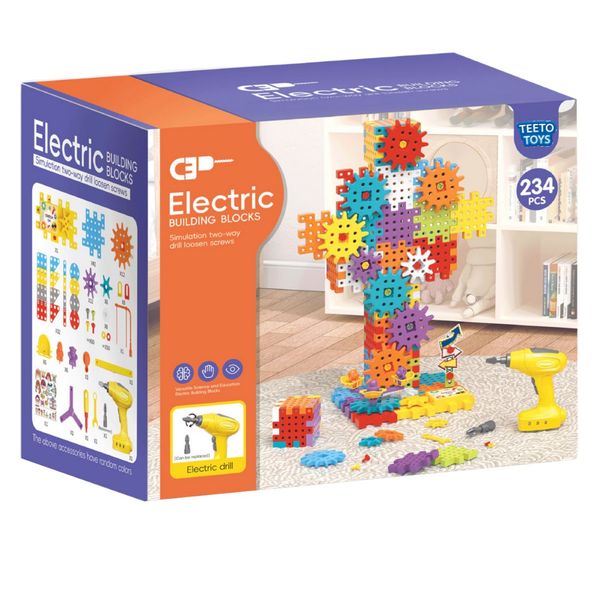 3D Creative Puzzle with Drill - Building Blocks Toy for Toddlers - 234-Piece