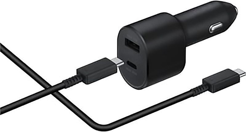Super Fast Dual Car Charger 45W + 15W with USB-C &amp; USB-A Ports - Black