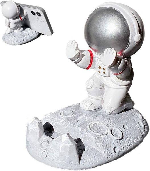 Astronaut Phone Stand for Desk, Lazy Holder-Cute Decorative Small Ornament
