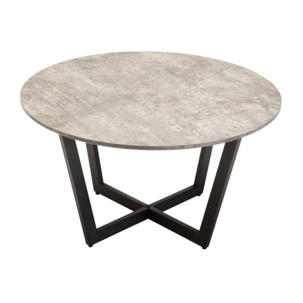 80cm Round Coffee Table - Grey - Concrete
