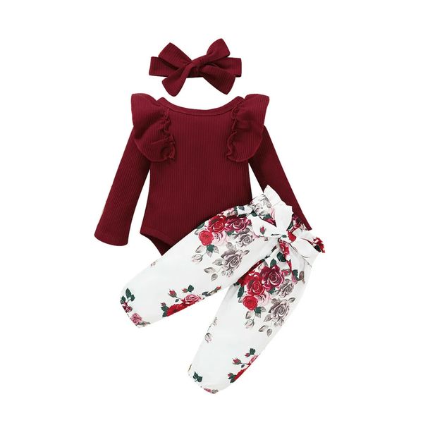 Toddler Onesie Floral Trouser Set