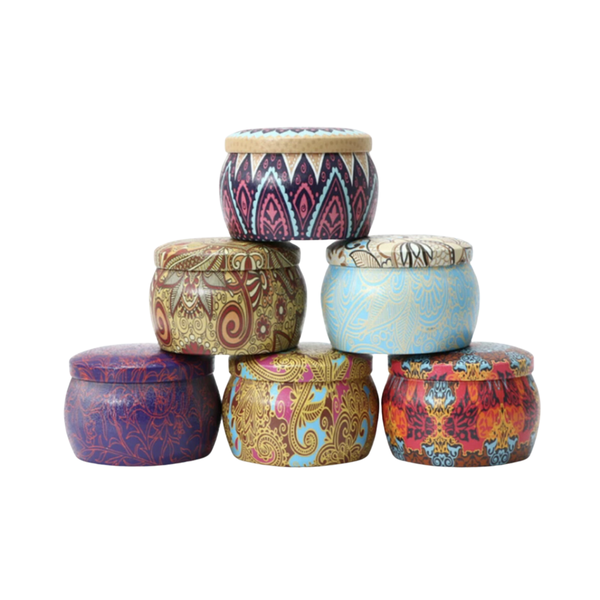 Designer Assorted Scented Candles - 6 Pack