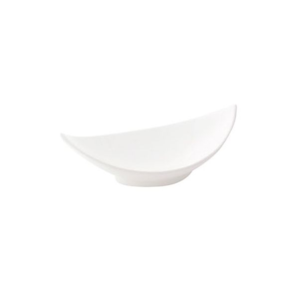 Fortis Accent White Bamboo Leaf Plate 20cm 6 Pcs