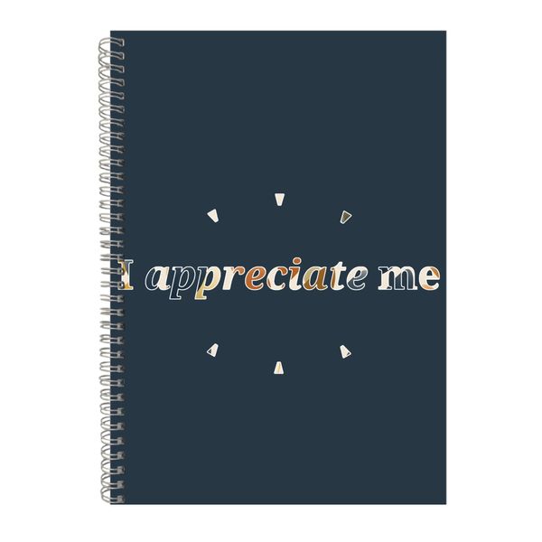 Appreciate A4 Notebook Spiral Lined Motivational Sayings Graphic Notepad154