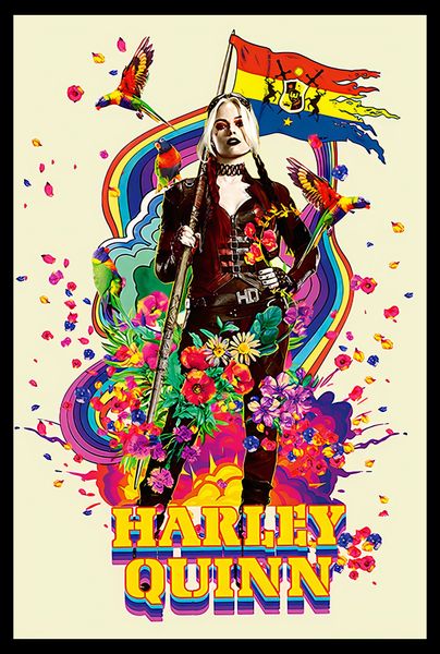 Harley Quinn Poster With Black Frame image