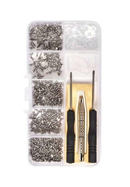 Glasses Screw and Screwdriver Set- 500 Pieces