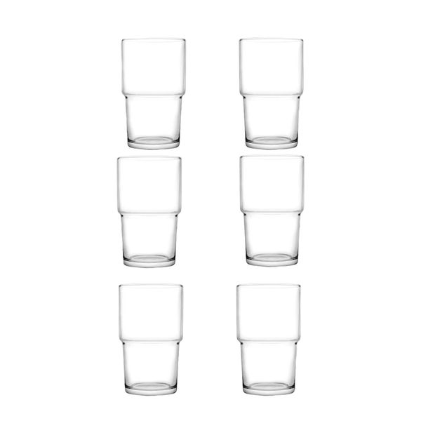 Tumbler Hiball 6 Piece Set 440ml Glass - Hill