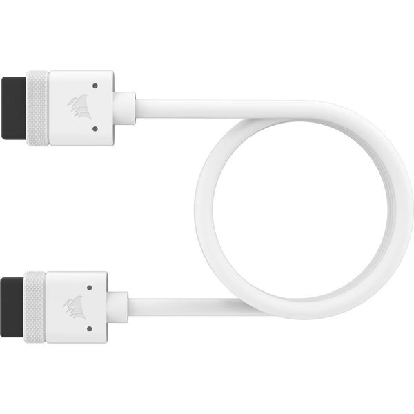 Corsair iCUE LINK Cable, 1x 600mm with Straight connectors, White