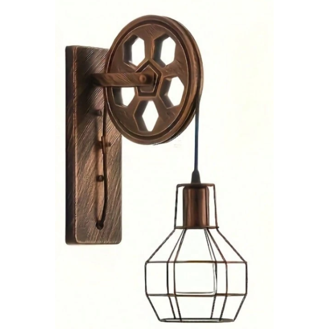 Retro Pulley Wall Lamp