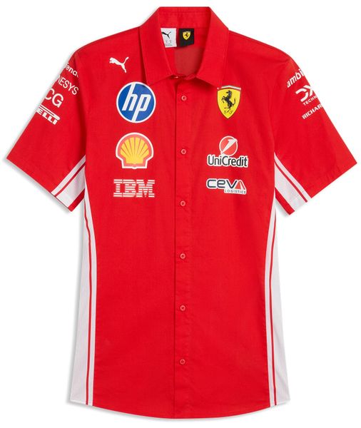 Scuderia Ferrari F1 Puma Men's 2026 Team Short Sleeve Shirt - Red
