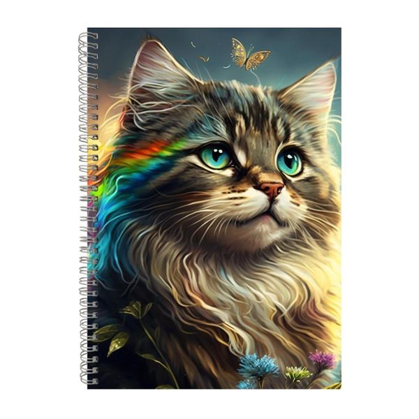 Maine Coon Cat Soft Art Notebook Animal Gift Idea Notepad Pad 113