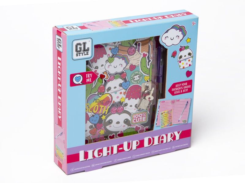 Grafix GL Style-Light Up Secret Diary