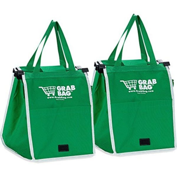 Clip to Cart Shopping Bag 2 Pack