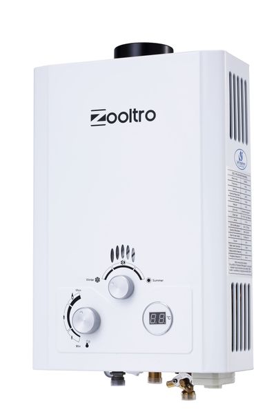 Zooltro Indoor Outdoor Instant LP Gas Water Heater with LCD Display - 20l