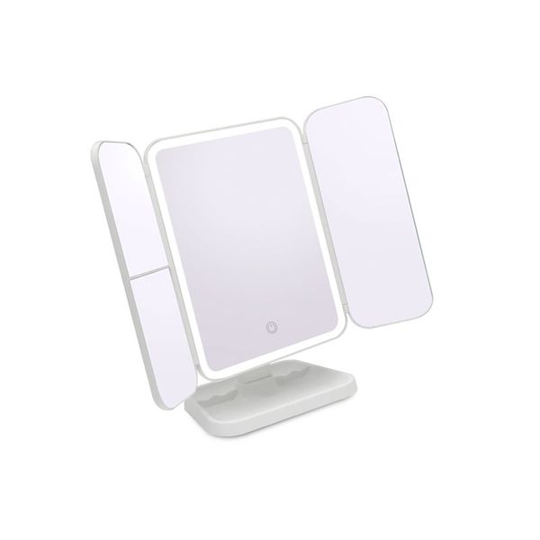 Double Sided Cosmetic Mirror With LED Light