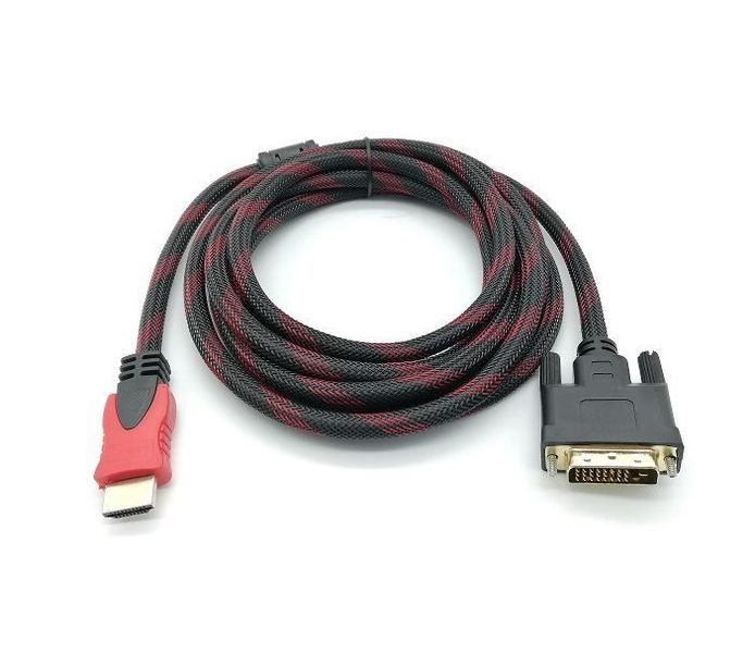 1.5M DVI-D to HDMI Cable with Gold-Plated Connectors for HD Video