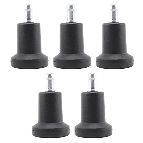 5 Pcs Glides Replacement for Office Chair Fixed Stationary Caster