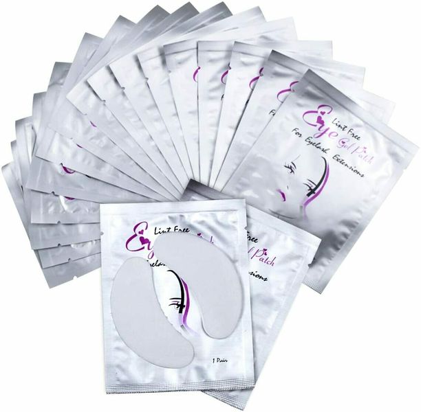 Lint Free Gel Under Eye Patches for Eyelash Application - Set of 20