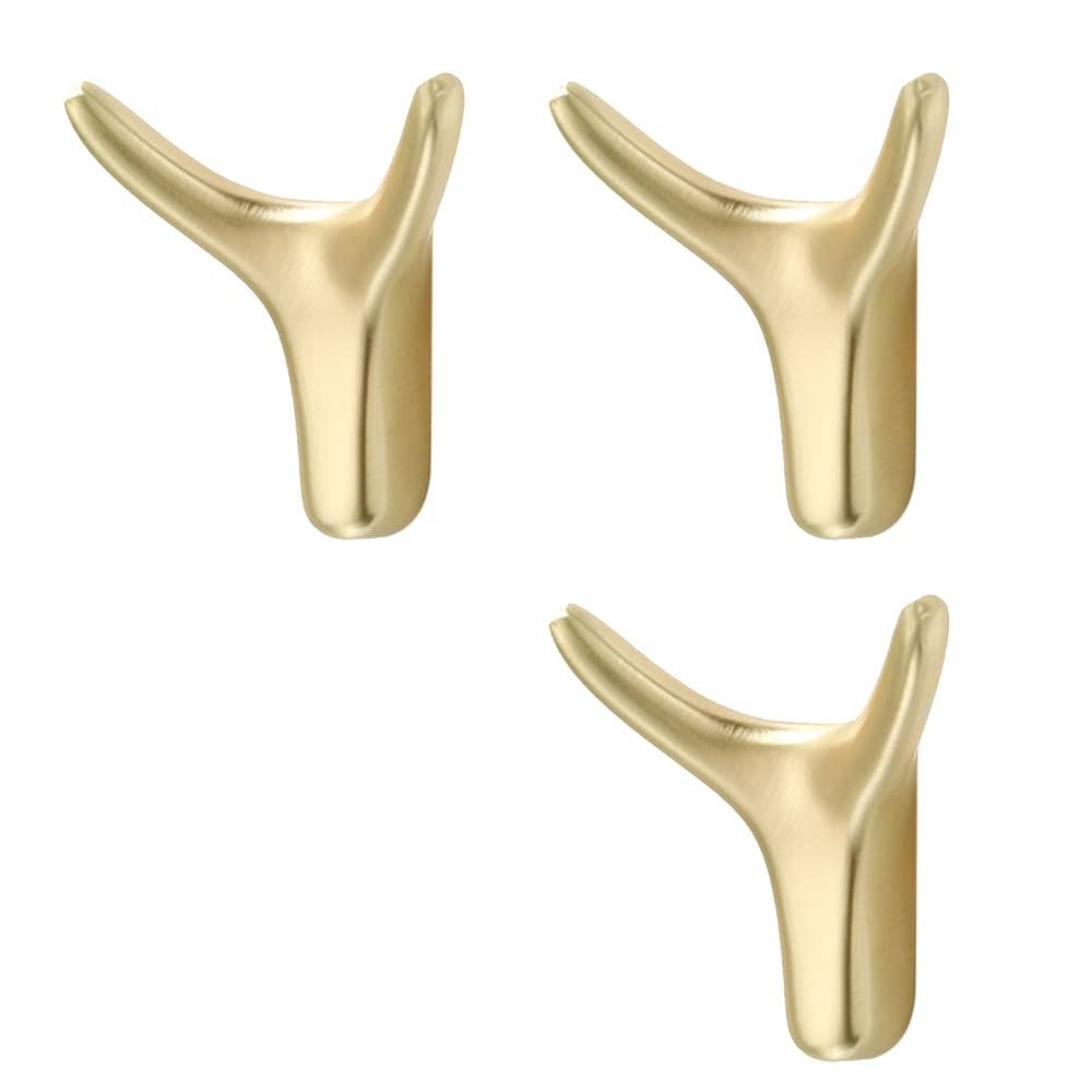 Alloy Utility Coat Hooks Wall Hooks, For Towel, Hat, Coat, Cloth - 3 Pack