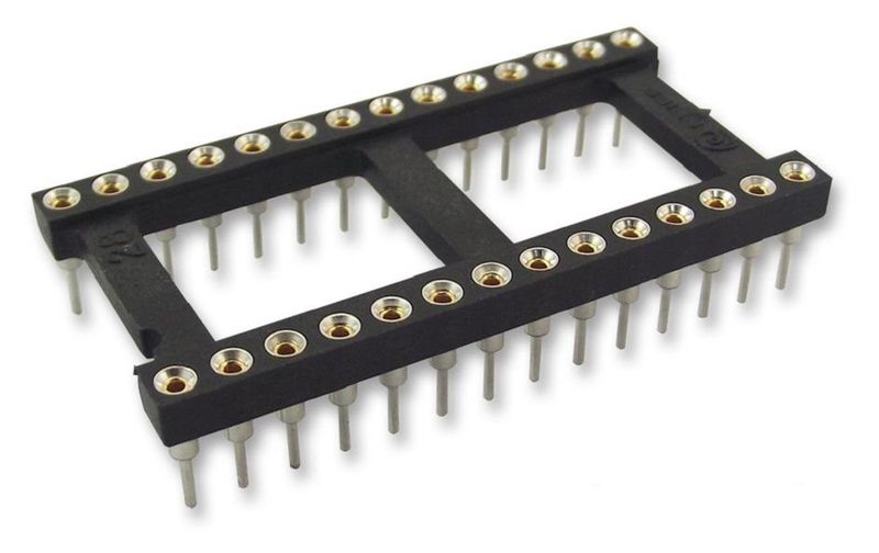 Aries (28-6518-10) IC &amp; Component Socket, 28 Contacts, DIP, 2.54 mm