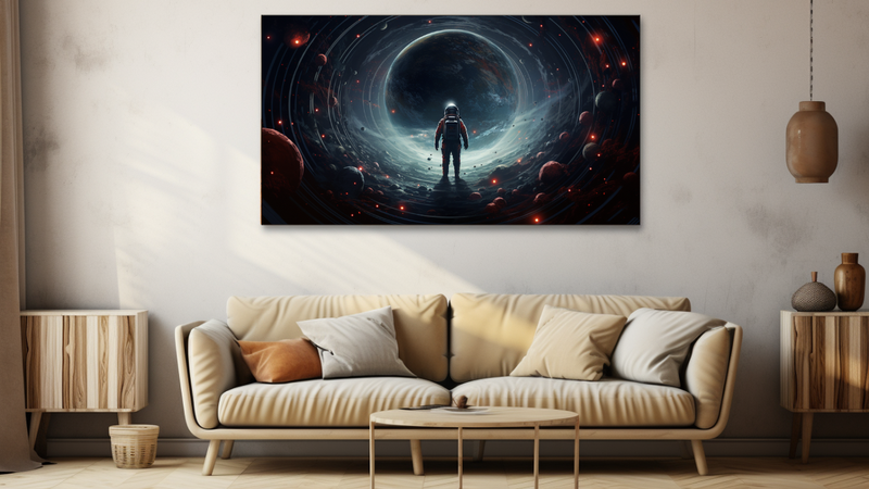 Canvas Wall Art - Orbiting Odyssey - HD0111