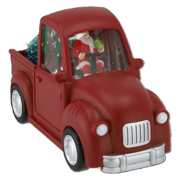 Christmas Red Water Globe with Lights Truck 22.5cm