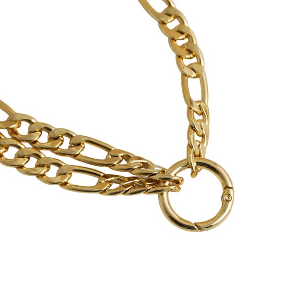NuLuDa Jewellery- Double Curb Chain - Gold Plated