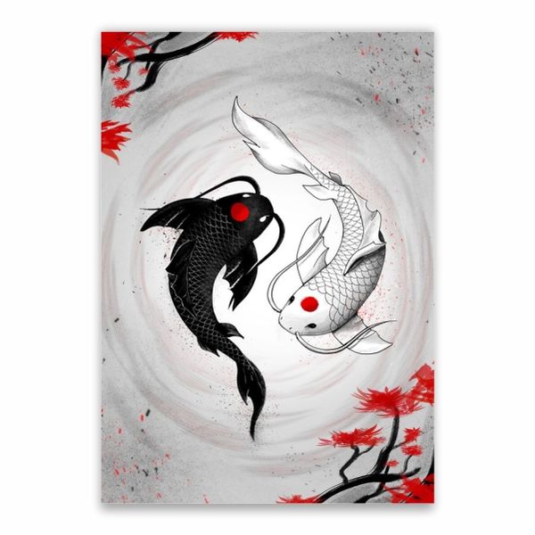 Japanese Fish Poster - A1