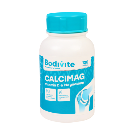Bodivite Calcimag - Vitamin D3 and Magnesium - 100 Tablets Image