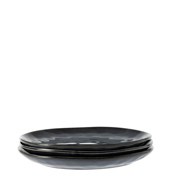 George &amp; Mason - Mila Ceramic Side Plate 20.5cm 4pk - Blue